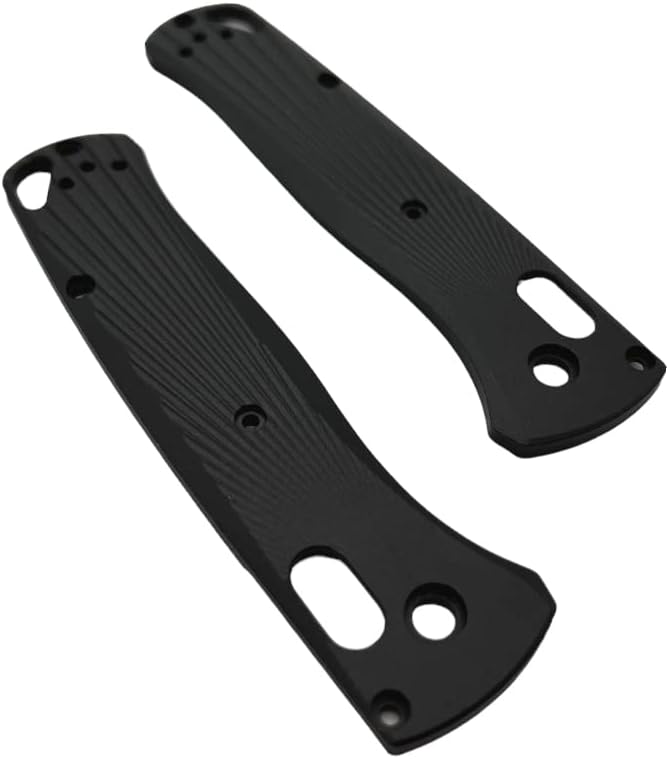 Sunburst Scales For Benchmade Bugout Folding Knife 535 Precision Machined 6061 Aluminum Anodized Finish (Black)
