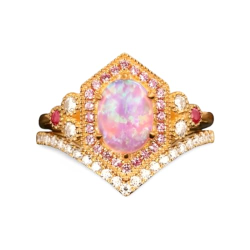 Bijoux exquis couleur or en set d'anneaux design carré et rond pour homme et femme