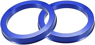 espaciadores rueda aleación aluminio 4 Piezas De Anillos De Centrado Para Buje De Neumáticos De Coche Centro Del Orificio De La Rueda Color Azul