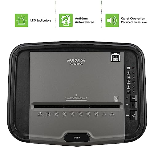 Aurora Professional Grade AU125MA 120-Sheet Auto Feed High-Security Micro-Cut Paper Shredder の商品画像 5