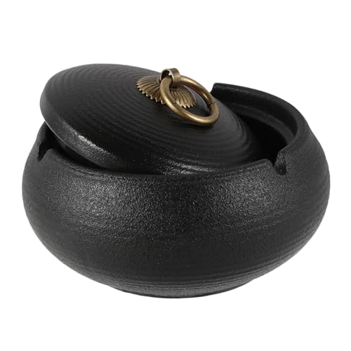 Cendrier avec couvercle portable compact et facile à nettoyer pour la maison - 2