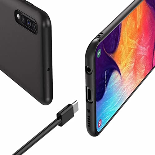 Image of Mobile Back Cover Case for Samsung Galaxy A70s (Silicone Case|CameraProtection|Black SC1510)