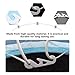 DONFAMDS 50pcs Face Mask Extenders Adjustable Buckle Strap Holders Ear Saver Hooks for Reducing Ear Pressure Suitable for All Ear-Band Masks and Practical White Long Design