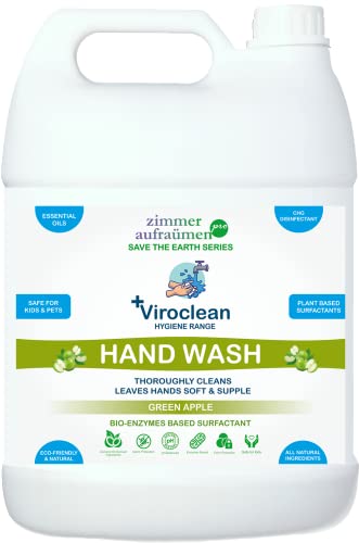 Image of Zimmer Aufraumen Pro Hand Wash Green Apple 5Lit. Bio Enzymes Based Surfactan