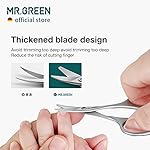 MR.GREEN Baby Nail Scissors Safety Nail Care Clippers Cutter Newborn Baby Convenient Nail Grooming Manicure Tool (Nail Scissors+Glass File) - Image 3