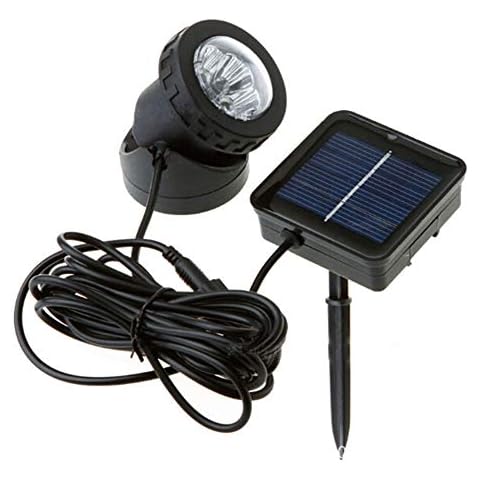 Solar-Teichlichter, wasserdicht, tauchfähig, für Brunnen und Pool, Unterwasser-Dekoration, 6 LEDs, Solarstrahler für Außenbereich Cover