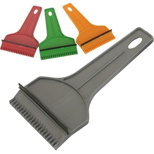 OSMA Car Ice Scraper mit Gummilippe, 10 x 17,5 cm