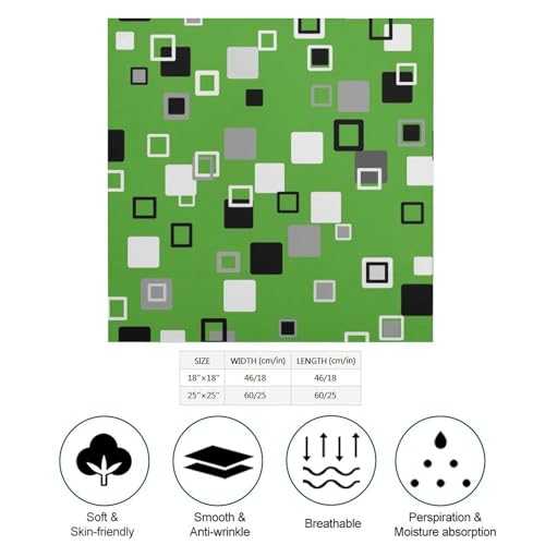 Square Head Scarves for Travel, Washable Kerchief, Soft Head Wrap Scarf for Men Women2