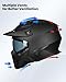 ILM Open Face Motorcycle 3/4 Half Helmet for Dirt Bike Moped ATV UTV Motocross Cruiser Scooter DOT Model 726X (Matte Black,XL