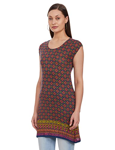 Image of Rangriti Women's Floral Regular Tunic Shirt