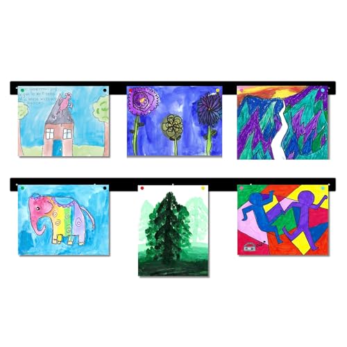 Magnetic Art Display for Kids Artwork (Set of 2) - Wall Display with Magnets