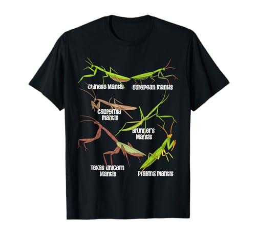 Praying Mantis Lover Kids Insects Species Praying Mantis T-Shirt