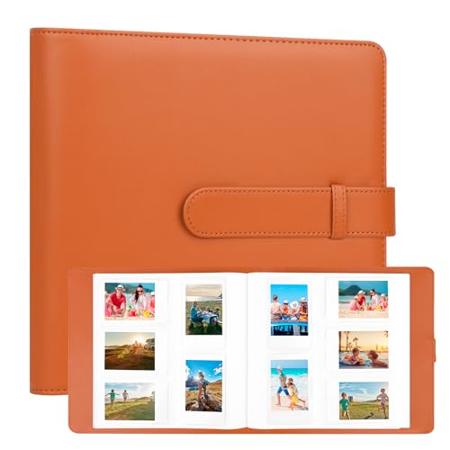 Veicevol 360-Pocket Album for Instax Mini & Polaroid 2x3 inch Photos, Black