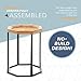 Stone & Beam Arie Rustic Octagonal End Table or Stand - 17.3