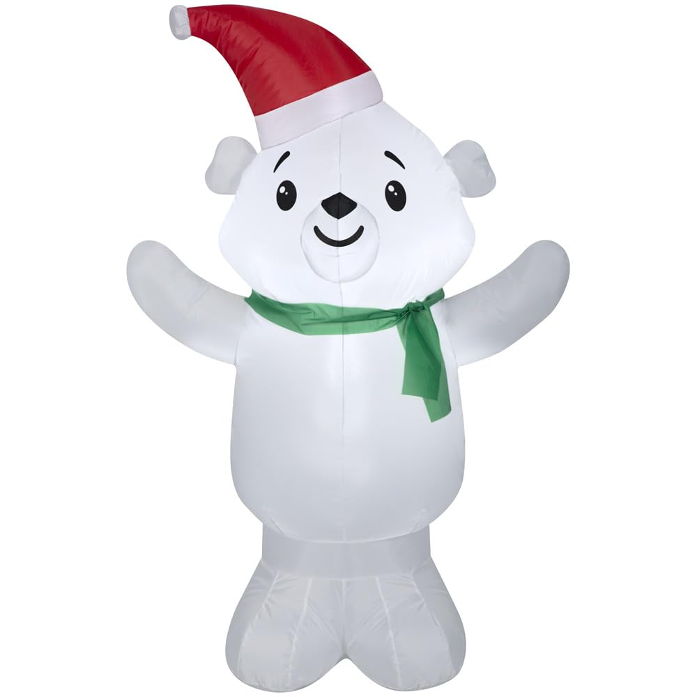 Snapklik.com : Gemmy Christmas Airblown Inflatable Polar Bear