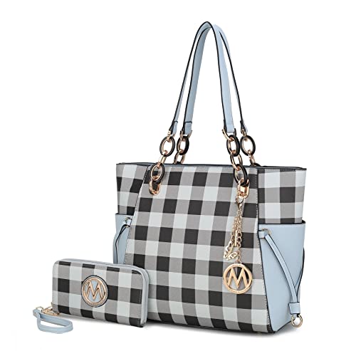 Image of MKF Collection Women's Tote Bag With Wristlet Wallet Bag, Vegan Leather Handbag Purse Set by Mia K