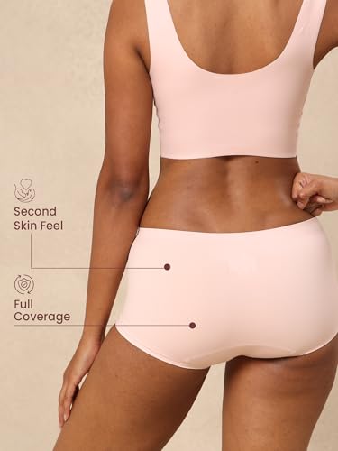Image of Krvvy Airsoft Boyshorts | Women's High Coverage Mid-Rise Underwear with Four-Way Stretch | All Day Breathability | Lightweight & Seamless