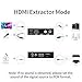 HDMI Audio Extractor Splitter Adapter,HDMI to Optical SPDIF + 3.5mm Stereo Audio Out or ARC Adapter to Optical RCA 3.5MM Jack Support HDMI 2.0b HDCP 2.2