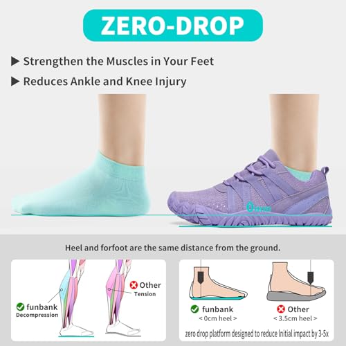 Image of Barefoot Shoes Women Men Minimalist Zero Drop Wide Toe Box Water Shoes Hiking Barefoot Footwear Unisex Sneakers for Workout Cross-Trainer Walking Running Camping Grounding Beach Weightlifting Sport