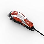 WAHL Professional Animal Deluxe U-Clip Pet, Dog, & Cat Clipper & Grooming Kit (#9484-300), Red and Chrome