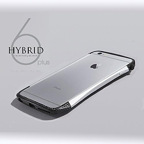 Deff Hybrid Cleave real Carbon Alu Mix Bumper Case for Iphone 6 Plus (5.5) - Carbon&Silver
