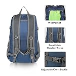 WATERFLY Lightweight Packable Hiking Backpack: 30L Foldable Travel Daypack Ultralight Camping Day Pack for Woman Man - Image 5