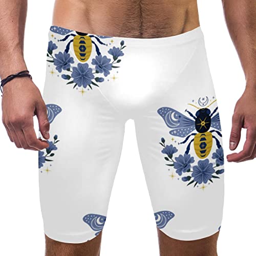 Maillot de bain long homme multicolore taille XXL avec motif abeilles