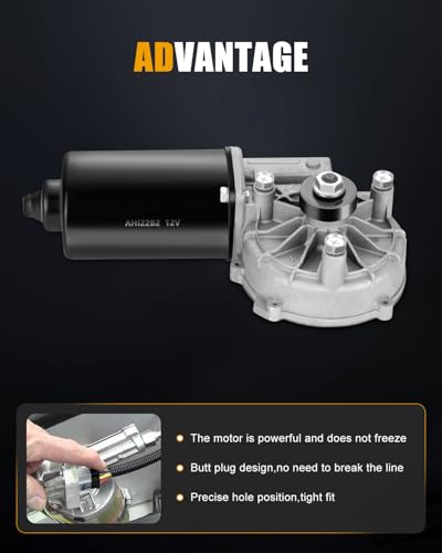 Image of ROADFAR Front Windshield Wiper Motor for Dodge for Grand Caravan 1996-2000 | Fit For Chrysler For Town & Country 1996-2000|For Plymouth For Grand Voyager 1996-2000|Replace 4673013AA|620-00811|4 Pins