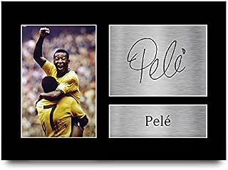 HWC Trading Pele Signed A4 Printed Autograph Brazil Print Photo Picture Display