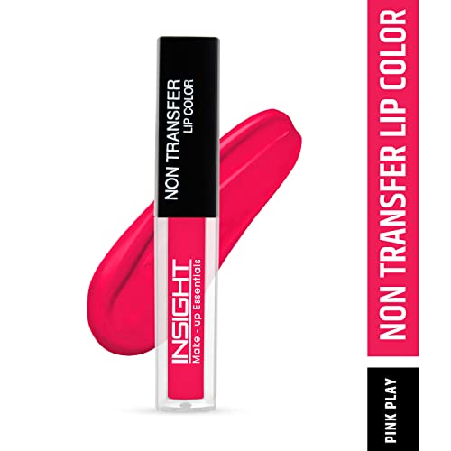 Image of INSIGHT Non Transfer Liquid Lipstick- Pink Play | Waterproof| Matte Finish| Transfer & Smudge Proof| Lightweight| 12 Hr Wear| Highly Pigmented 4 ml (Pack of 2)
