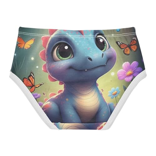 Cotton Girls Underwear Toddler Cute Cartoon Dinosaur Floral Little Girl Panties Animal Briefs Girls Undies 2t2