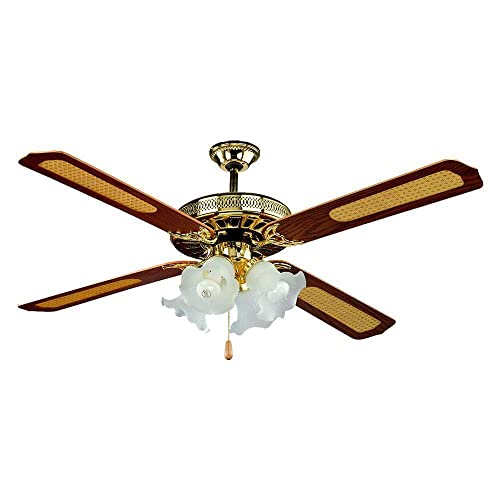 Effe Ventilatore da soffitto 4 Pale, Diametro 130cm, 4 portalampade, 3 velocità