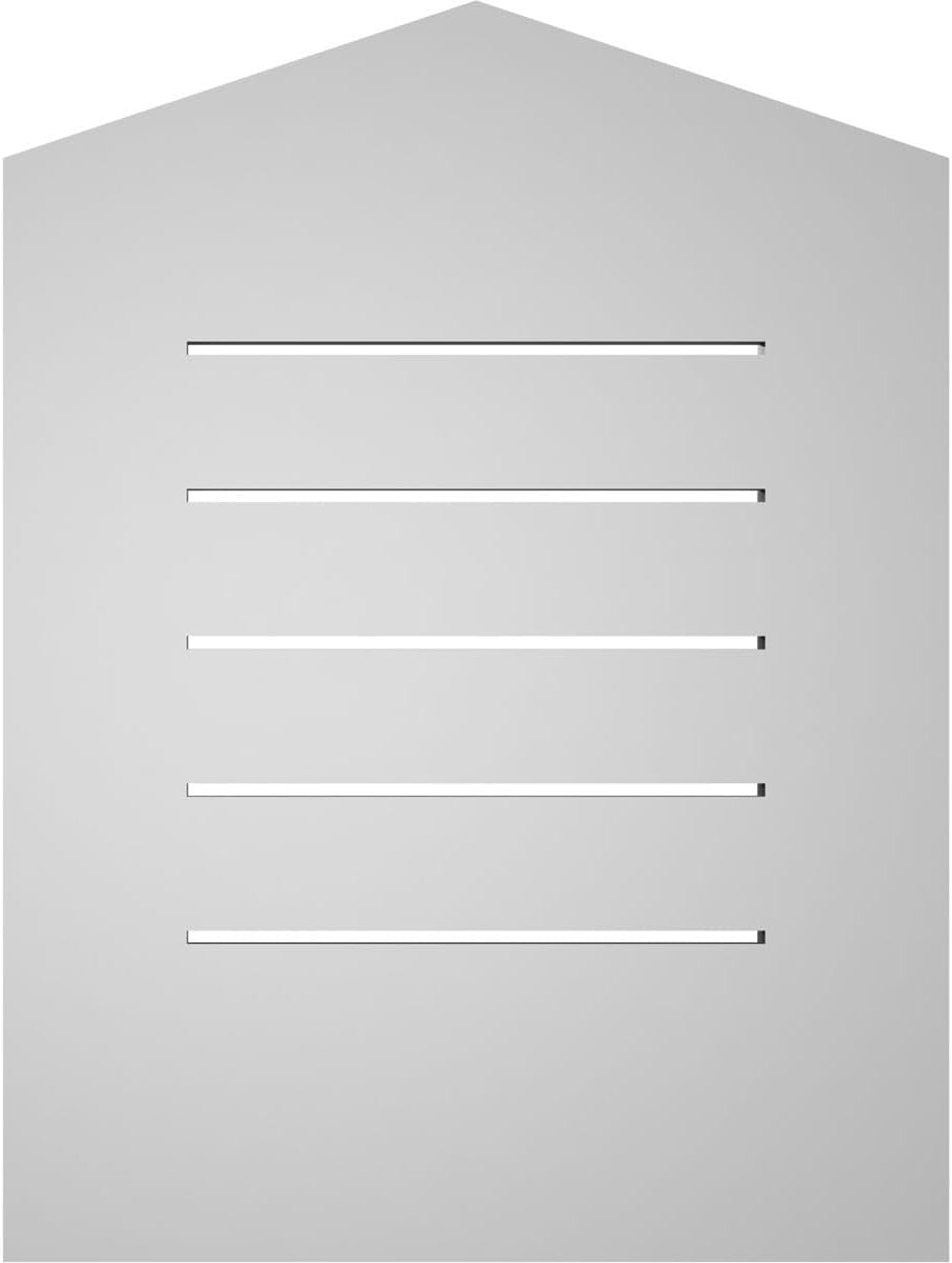 GVSPE18X2401SF-04 Peaked Top Standard Frame, Primed Tan Signature Series Surface Mount Gable Vents, 18-in. W x 24-in. H