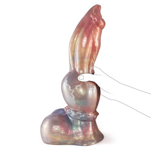 Image of 14 Inch Huge Thick Monster Dildo, XXXL Big Fantasy Knot Dildos | 4.1'' Diameter, Strong Suction Cup, Silicone Material, Giant Size, For G-Spot Anal Play, Adult Sex Toys, For Women Men Gay