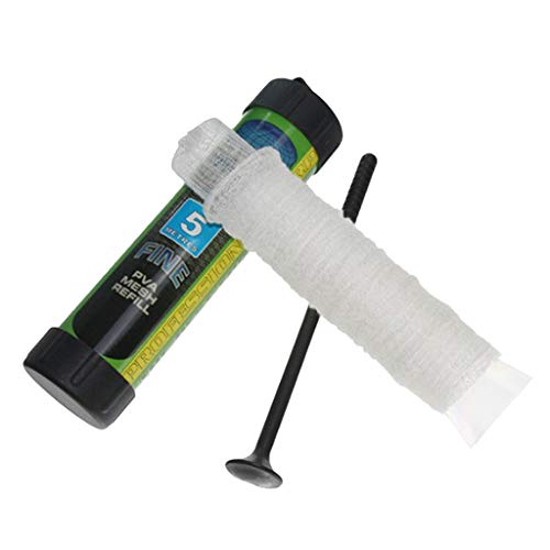 LEIPUPA 2 Unidades 5m 25mm 44mm PVA Solúvel em água para Iscas de Pesca para Carpas Bolsa de Malha U