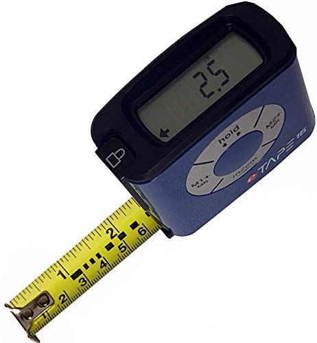 Etape16 Digital Tape Measure, 16 Feet, Inch & Metric - Blue 1-Pack #TOP5