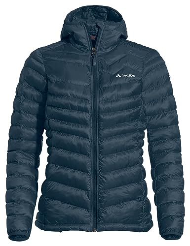 VAUDE Damen Isolationsjacke Batura Hooded Insulation Jacket, sehr warm & atmungsaktiv, Passform: Slim fit, dark sea, 42