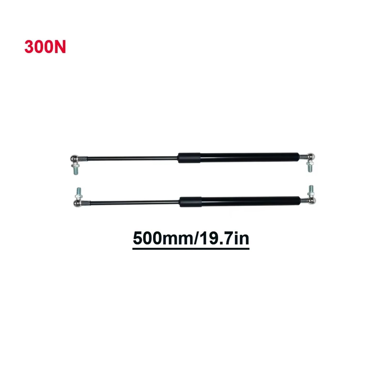 Verin Hayon 300N 300 350 400 450 500 550 600mm Barres Jambe Force À Gaz Support Ressort Entretoises Voiture Caravanes Portes Hayon Bateau Bus Verin Arriere(500mm-19.7in)