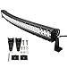 Willpower Barra de luz LED curvada de 42 pulgadas 240W spot flood combo Luz de trabajo con soporte de montaje para 4x4 Off Road Boat SUV UTE ATV Truck