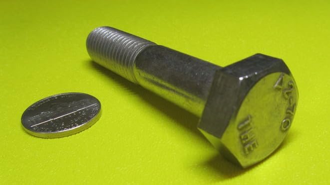 18-8 A2 Stainless Steel Hex Bolts PT M14 x 2 mm x 70 mm Long 5 pcs
