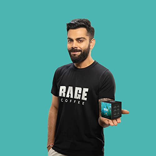 Image of Rage Instant Coffee - 40 Irish Hazelnut Flavoured Sachets | Premium Arabica Beans - Black Coffee, Hot or Cold | Single Serve