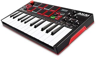 AKAI Professional MPK Mini Play – USB MIDI Keyboard Controller With a Built in Speaker, 25 mini Keys, Drum Pads and 128 Instrument Sounds