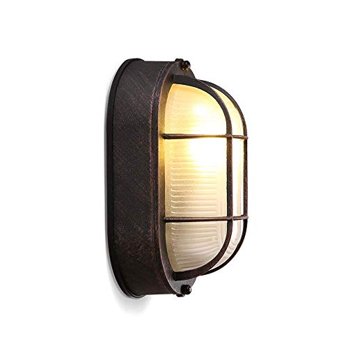 Preisvergleich Produktbild Industrielle Retro Outdoor wasserdichte regensichere Wandlaternen E27 Aluminiumdruckgussfarbe Rostfreie TV-Wandleuchte Hintergrundwand Schlafzimmer Nachttisch Korridor Balkon Wandlampe
