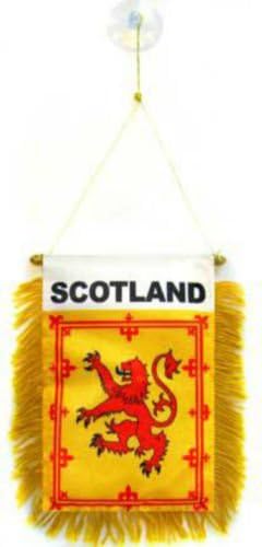 Wholesale lot 12 Scotland Lion Mini Flag 4''x6'' Window Banner w/suction cup - Bright Color UV Resistant - Prime Outside Garden Cave Home Decor