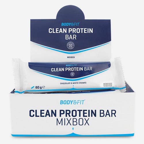 Body & Fit Clean Protein Bar Mix Box Neu (4X3 Sorten) 720 gramm (12 riegel)… Cover