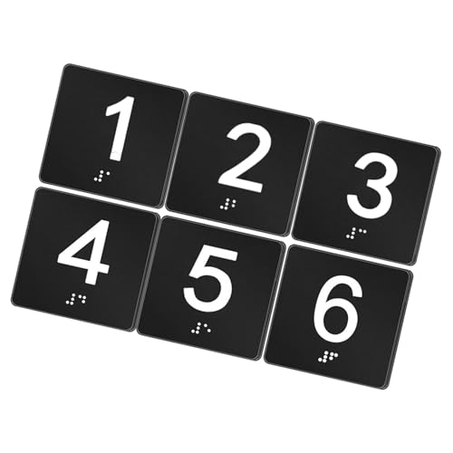 Signes d'identification 4" X 4" pour numéroter une salle d'examen ou un centre d'évaluation