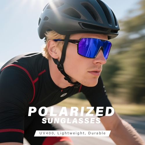 Sport Polarized Sunglasses Men UV Protection Cycling Baseball Glasses Lightweight Big Frame Mountain Bike Goggles3