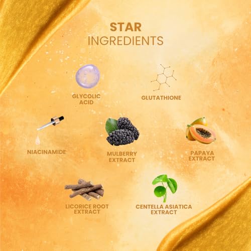 Image of Suroskie Bloom Glaze Brightening Glow 2-in-1 Body Scrub Wash with Glycolic Extract, Liquorice & Niacinamide for Tan Removal & Even Skin Tone - Exfoliating Shower Gel for Women & Men
