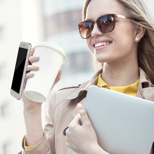 Image of Weewooday 6 Pieces Phone Grip Holder Cell Phone Grip Strap Telescopic Finger Strap Stand Universal Finger Kickstand for Most Smartphones(Pink. Purple, Red,Classic)