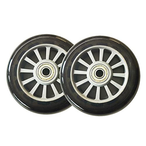 Xgxyklo Roues De Scooter De 100 mm, Roues De Remplacement en PU avec Roulements ABEC-7, Adaptées À La Plupart des Scooters Freestyle,Gris Cover